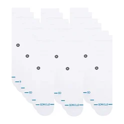 Stance 9 Pack Crew Socks White Discount