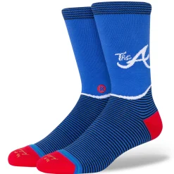 Stance Atlanta Braves X City Connect Crew Socks BLUE Clearance