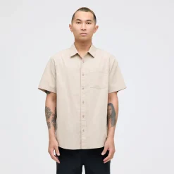 Stance Bales Button Up Organic Cotton Shirt Stringgrey