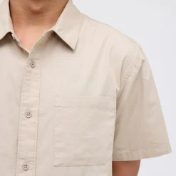 Stance Bales Button Up Organic Cotton Shirt Stringgrey