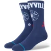 Stance Chicago Cubs Connect Crew Socks NAVY Hot