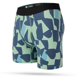 Stance Cotton Boxer Brief Check Up Seablue