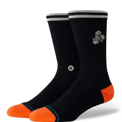 Stance Cotton Crew Medium Cushion Socks High Roller Black Sale