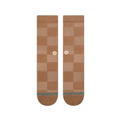 Stance Cotton Crew Medium Cushion Socks Down And Out Brown New
