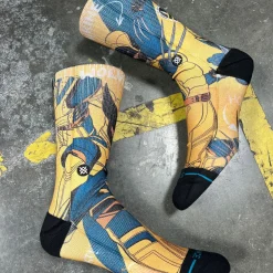 Stance Deadpool X Poly Crew Socks Deadpool Wolverine -Yellow Sale