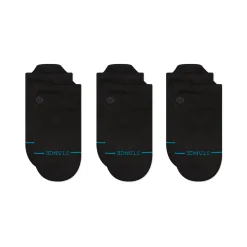 Stance Icon Casual Tab Socks 3 Pack BLACK/BLACK Clearance