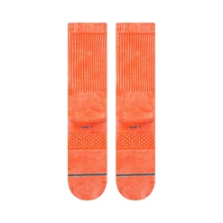 Stance Icon Crew Socks Dye Coral Hot