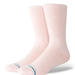Stance Icon Crew Socks Pink Outlet