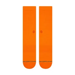 Stance Icon Crew Socks Orange Hot