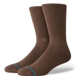 Stance Icon Crew Socks Brown Online