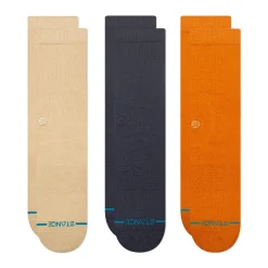 Stance Icon Crew Socks 3 Pack SAND Sale