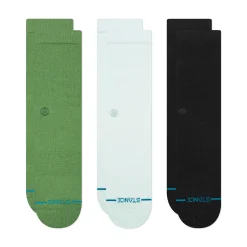 Stance Icon Crew Socks 3 Pack Iceblue Clearance