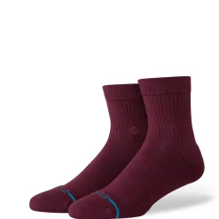 Stance Icon Quarter Socks Wine Clearance