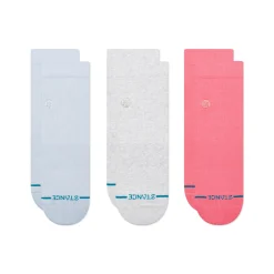 Stance Icon Quarter Socks 3 Pack Icon Periwinkle Clearance
