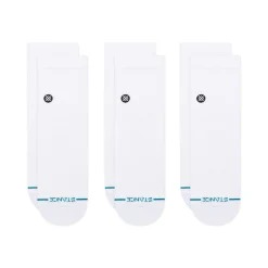 Stance Icon Quarter Socks 3 Pack Icon White Discount