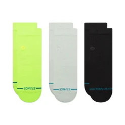 Stance Icon Quarter Socks 3 Pack Icon Multi Best