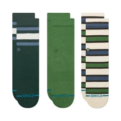 Stance Kids Boyd Crew Socks 3 Pack PINE Clearance