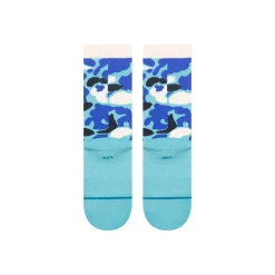 Stance Kids Cotton Crew Socks Camo Electricblue Discount