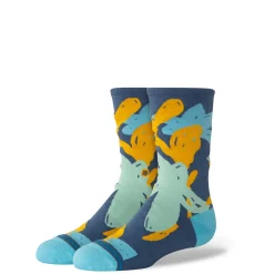 Stance Kids Cotton Crew Socks In Paradise Seablue Hot