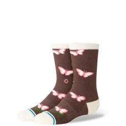 Stance Kids Cotton Crew Socks Meadows Brown Sale