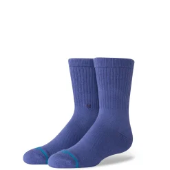 Stance Kids Icon Crew Socks Indigo Online
