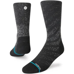 Stance Light Performance Crew Socks Run Light Black