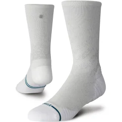 Stance Light Performance Crew Socks Run Light White New