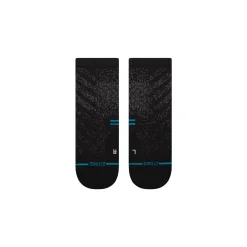Stance Light Performance Quarter Socks Run Light Black