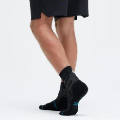 Stance Light Performance Quarter Socks Run Light Black