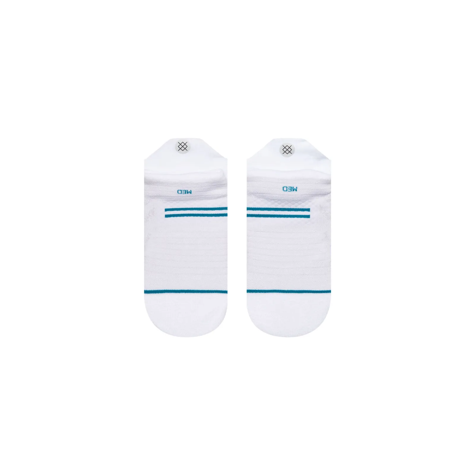 Stance Light Performance Tab Socks Run Light White New