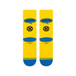 Stance Marvel X Crew Socks Marvel Wolverine Yellow Clearance