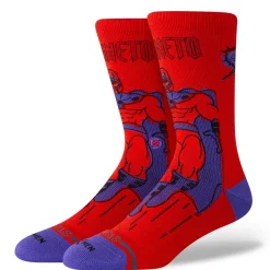 Stance Marvel X Crew Socks Marvel Magneto Red