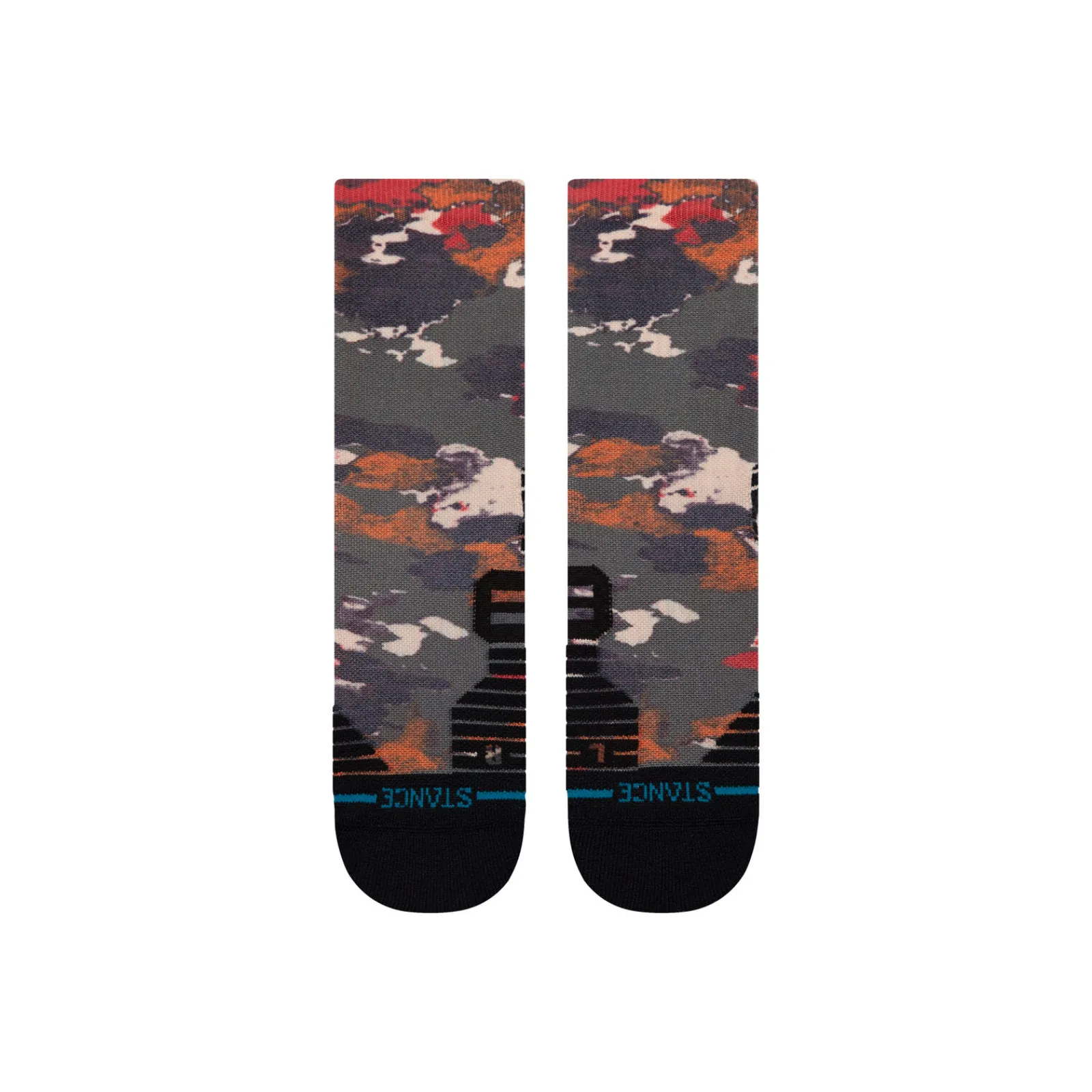 Stance Medium Performance Crew Socks In The Beds Military Green Discount