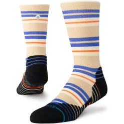Stance Medium Performance Crew Socks Lennon Oatmeal New