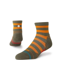 Stance Medium Performance Quarter Socks Lumberjack Military Green Discount