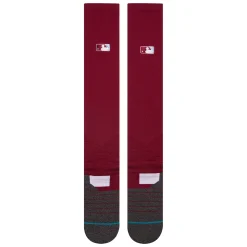 Stance MLB Diamond Pro OTC Socks Maroon Hot