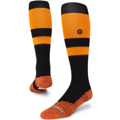 Stance MLB Diamond Pro Stripes OTC Socks ORANGEBLACK Discount