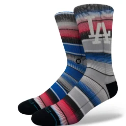 Stance MLB Dodgers Serape Poly Crew Socks Royal Discount