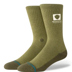 Stance National Parks X Crew Socks National Parks Foundation Military Green Sale