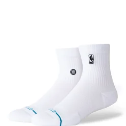 Stance NBA Logoman Quarter Socks WHITE