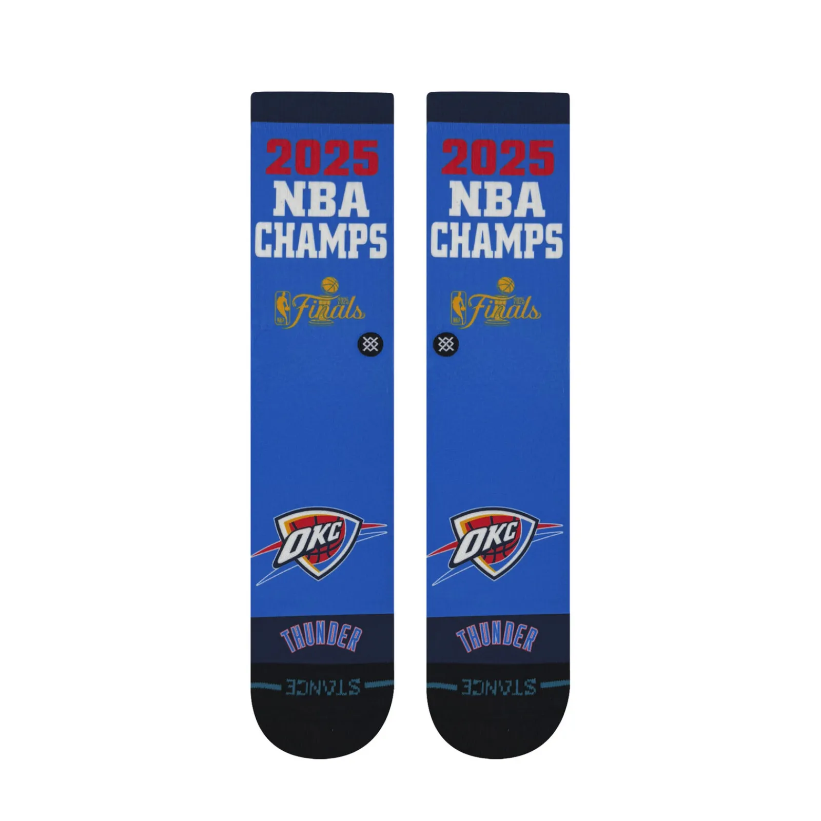 Stance x NBA 2025 Champions Poly Crew Socks Oklahoma City Thunder