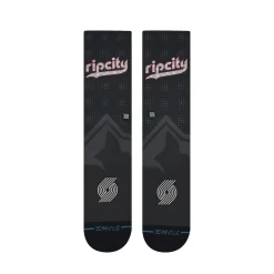 Stance X NBA 2025 City Edition Poly Crew Socks Portland Trailblazers Discount