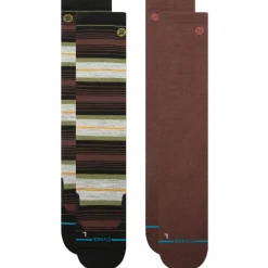 Stance Ultralight Performance Wool Snow Otc Socks 2 Pack Venture Brown Online